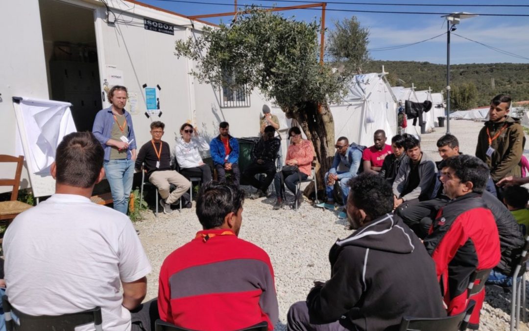 Van “kamp naar campus” en “niets doen is geen optie” Community ontwikkeling op Lesbos